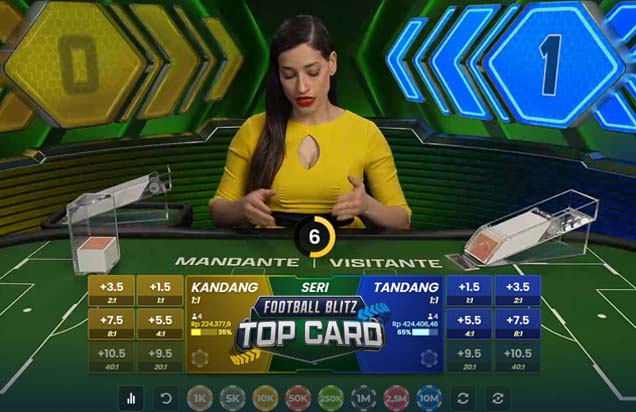 cara bermain Football Blitz Top Card di JMTOTO