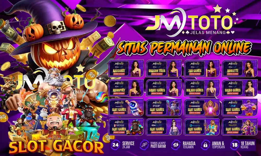 jmtoto merupakan situs permainan online yang menyediakan permainan live games, togel online dan slot game yang pastinya di bayar berapapun kemenangan anda