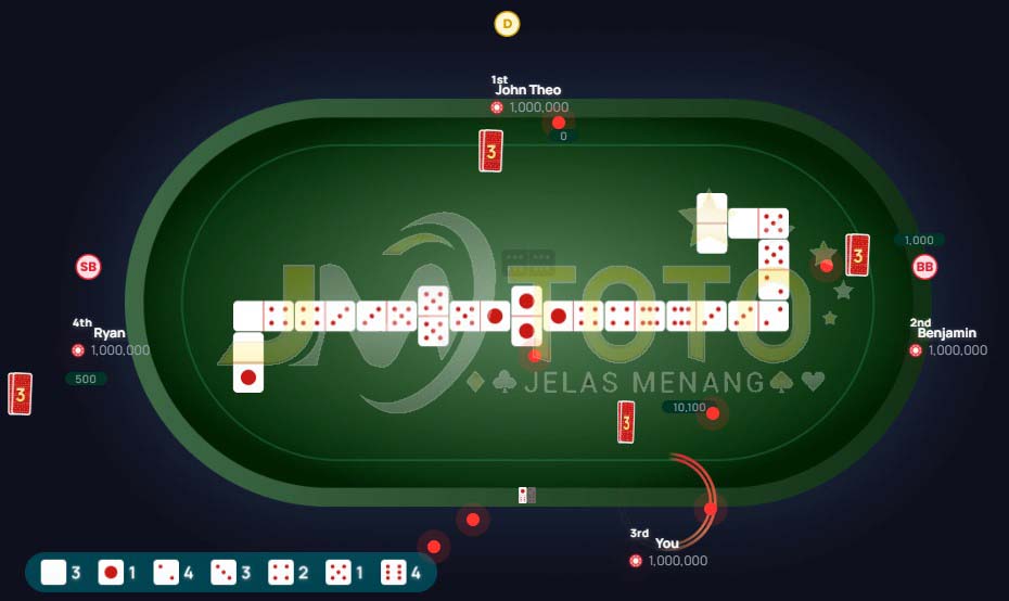 tangkap layar meja Gaple online